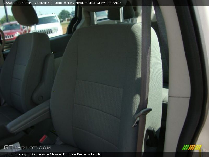 Stone White / Medium Slate Gray/Light Shale 2008 Dodge Grand Caravan SE