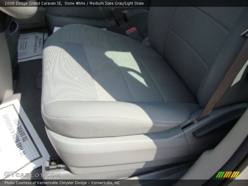 Stone White / Medium Slate Gray/Light Shale 2008 Dodge Grand Caravan SE