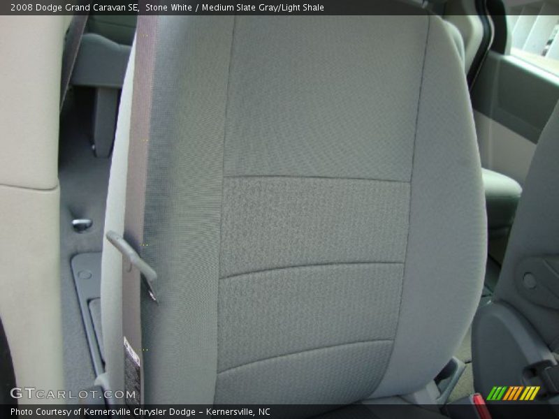 Stone White / Medium Slate Gray/Light Shale 2008 Dodge Grand Caravan SE