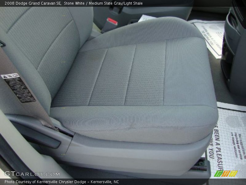 Stone White / Medium Slate Gray/Light Shale 2008 Dodge Grand Caravan SE
