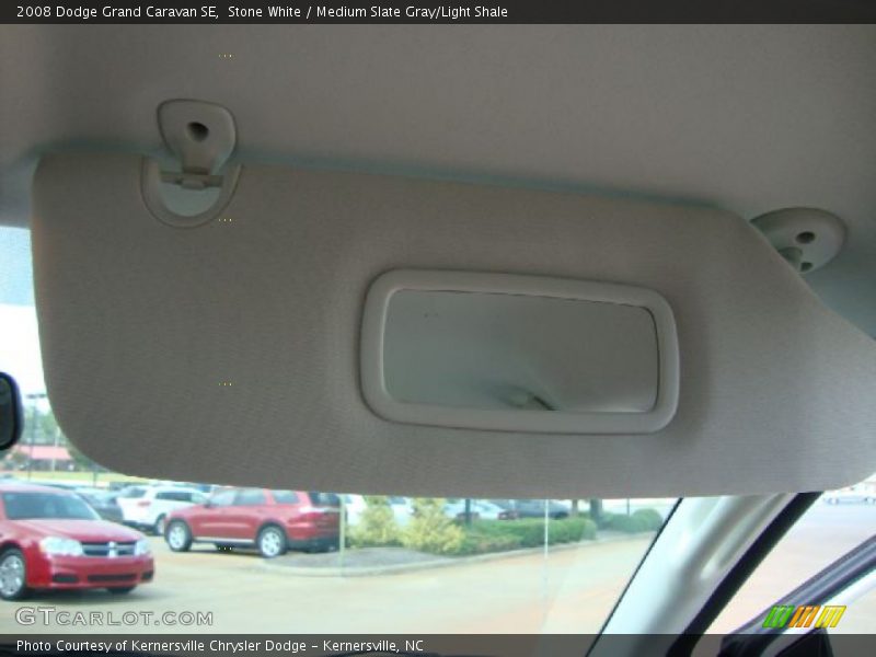 Stone White / Medium Slate Gray/Light Shale 2008 Dodge Grand Caravan SE