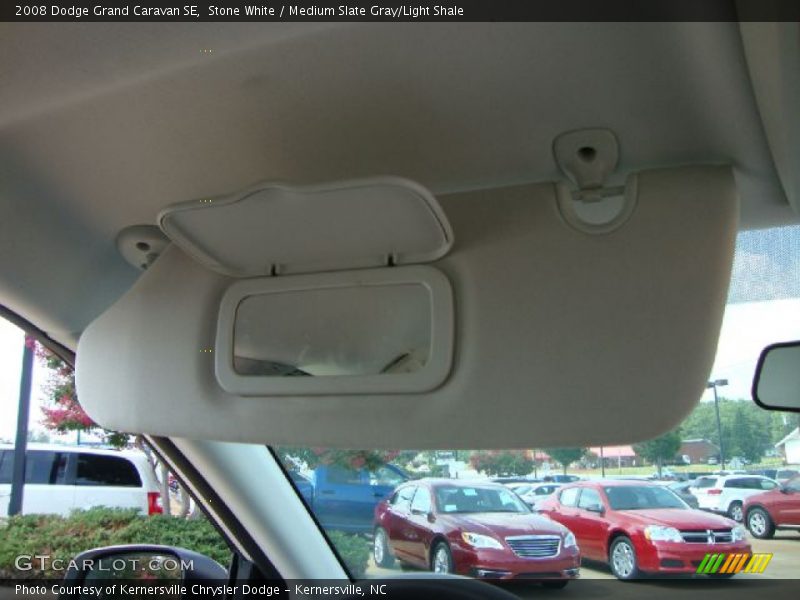 Stone White / Medium Slate Gray/Light Shale 2008 Dodge Grand Caravan SE