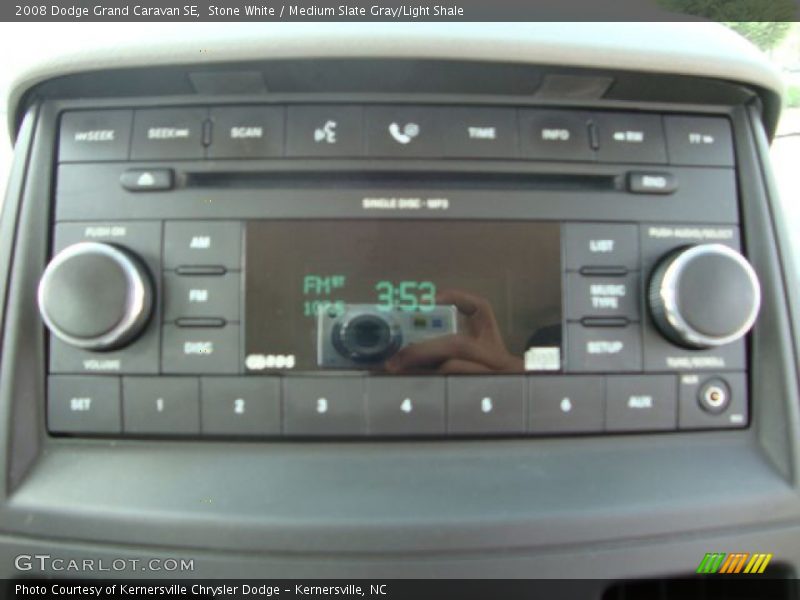 Stone White / Medium Slate Gray/Light Shale 2008 Dodge Grand Caravan SE