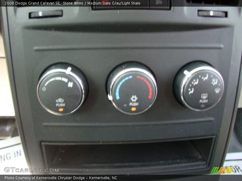 Stone White / Medium Slate Gray/Light Shale 2008 Dodge Grand Caravan SE