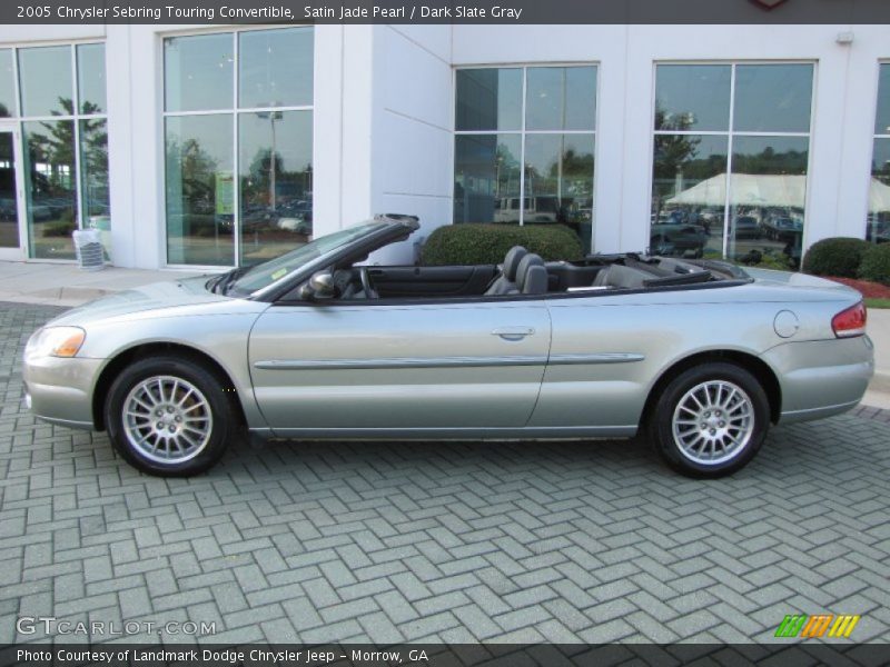 Satin Jade Pearl / Dark Slate Gray 2005 Chrysler Sebring Touring Convertible