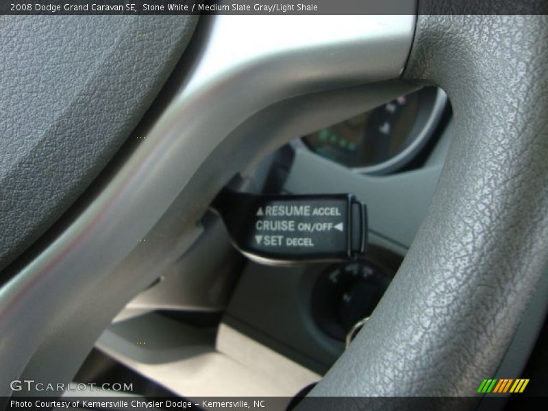 Stone White / Medium Slate Gray/Light Shale 2008 Dodge Grand Caravan SE