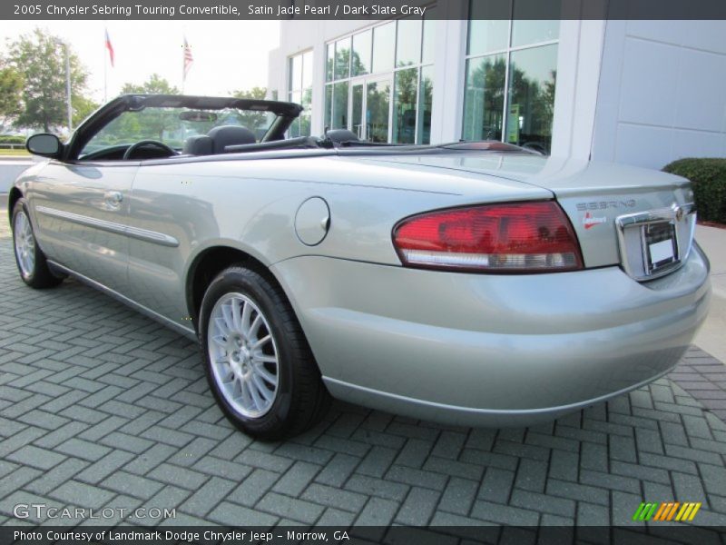 Satin Jade Pearl / Dark Slate Gray 2005 Chrysler Sebring Touring Convertible