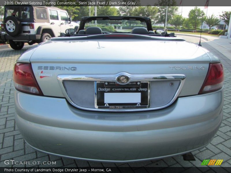 Satin Jade Pearl / Dark Slate Gray 2005 Chrysler Sebring Touring Convertible