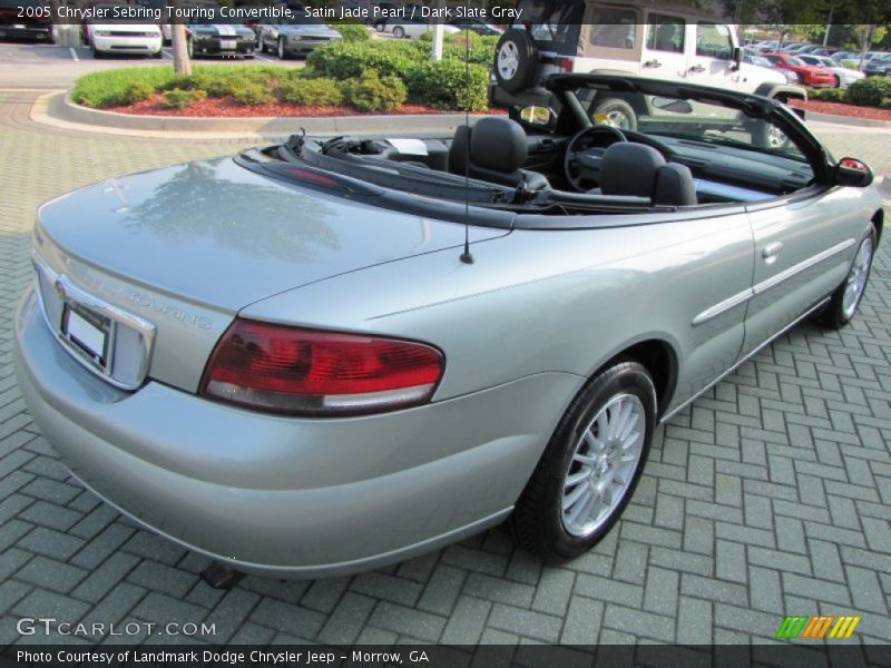 Satin Jade Pearl / Dark Slate Gray 2005 Chrysler Sebring Touring Convertible