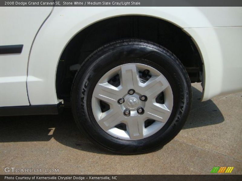 Stone White / Medium Slate Gray/Light Shale 2008 Dodge Grand Caravan SE