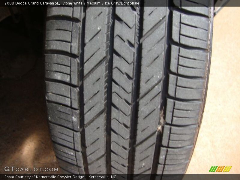Stone White / Medium Slate Gray/Light Shale 2008 Dodge Grand Caravan SE