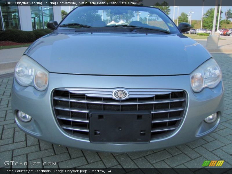 Satin Jade Pearl / Dark Slate Gray 2005 Chrysler Sebring Touring Convertible
