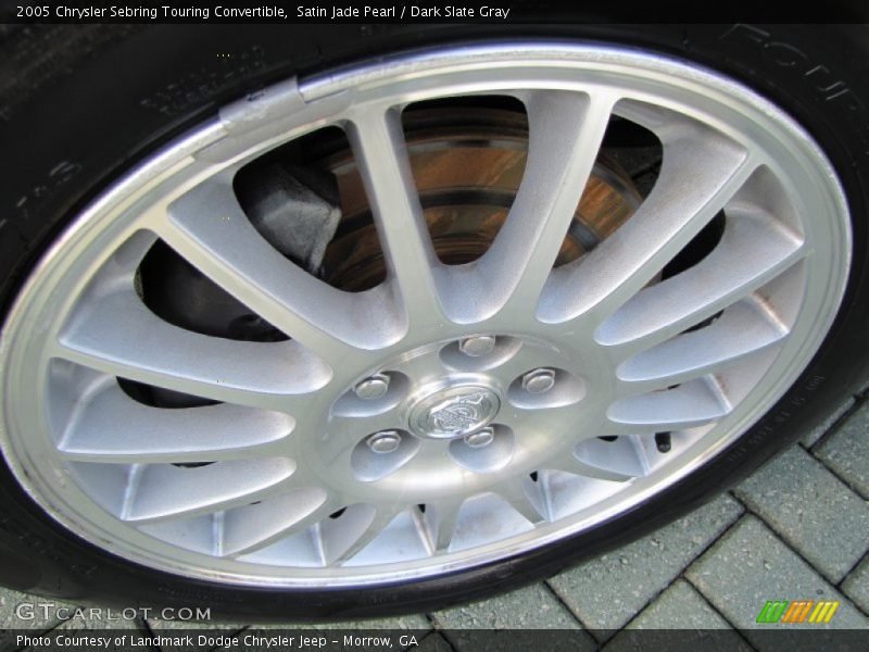 Satin Jade Pearl / Dark Slate Gray 2005 Chrysler Sebring Touring Convertible