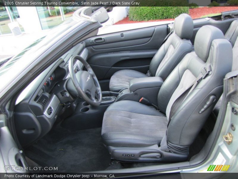 Satin Jade Pearl / Dark Slate Gray 2005 Chrysler Sebring Touring Convertible