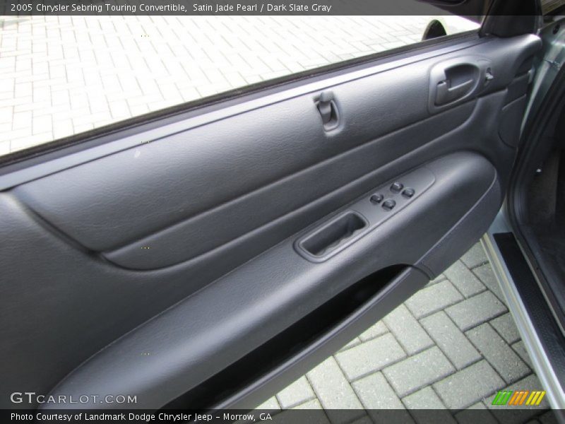 Satin Jade Pearl / Dark Slate Gray 2005 Chrysler Sebring Touring Convertible