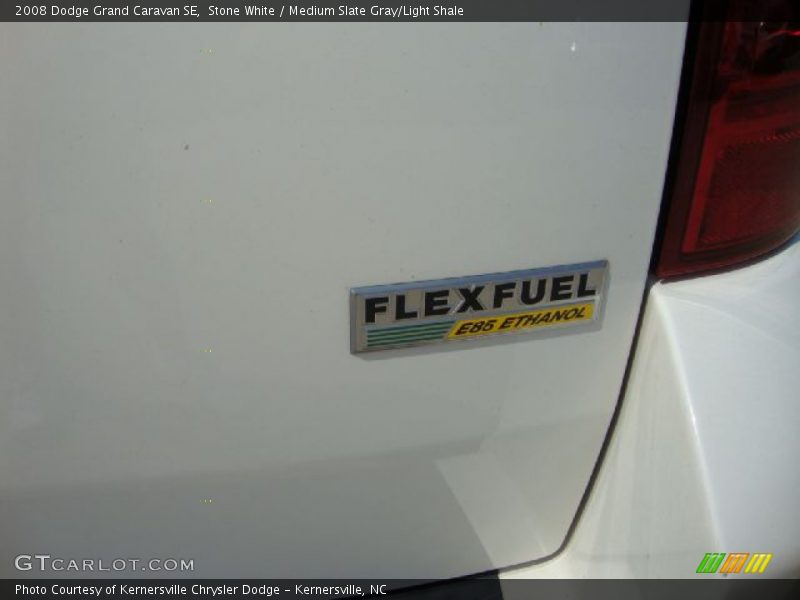 Stone White / Medium Slate Gray/Light Shale 2008 Dodge Grand Caravan SE