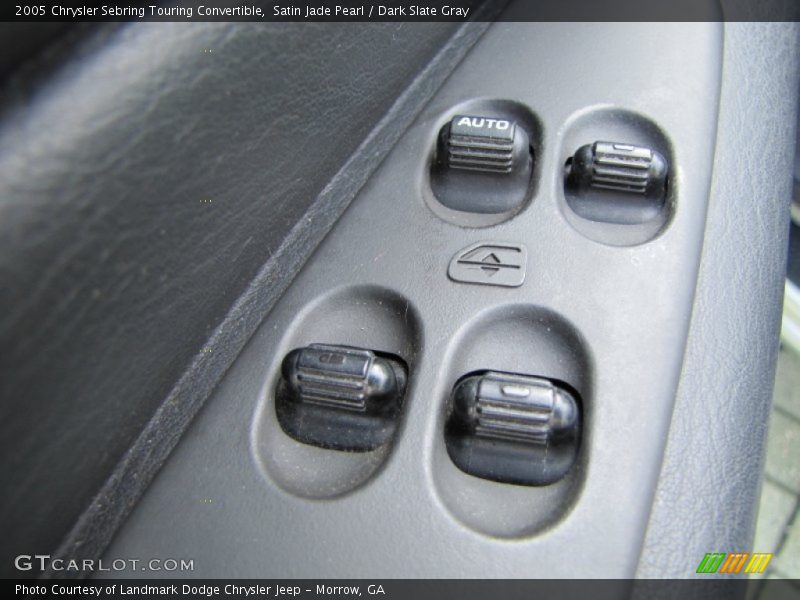 Satin Jade Pearl / Dark Slate Gray 2005 Chrysler Sebring Touring Convertible