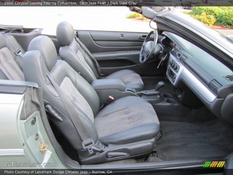 Satin Jade Pearl / Dark Slate Gray 2005 Chrysler Sebring Touring Convertible