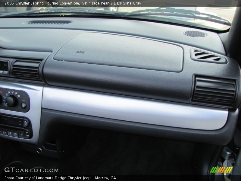 Satin Jade Pearl / Dark Slate Gray 2005 Chrysler Sebring Touring Convertible