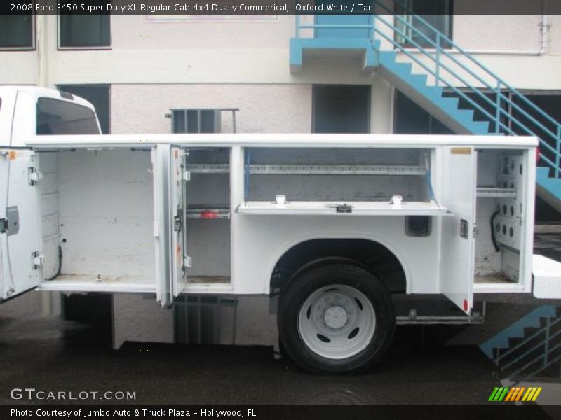 Oxford White / Tan 2008 Ford F450 Super Duty XL Regular Cab 4x4 Dually Commerical