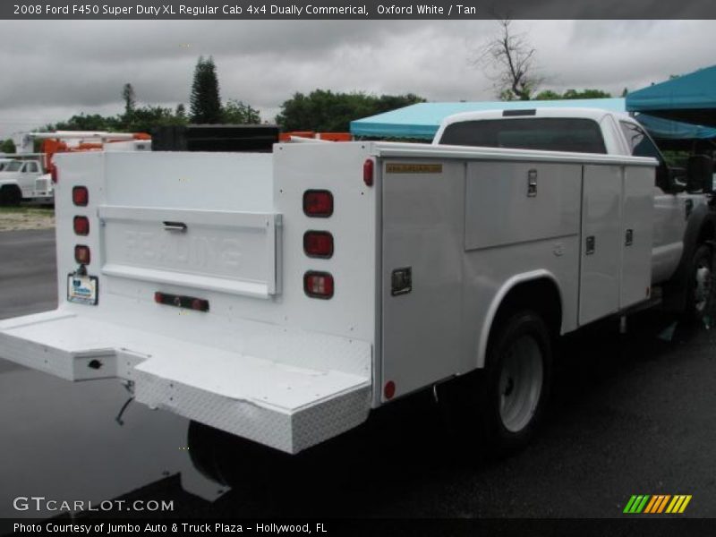 Oxford White / Tan 2008 Ford F450 Super Duty XL Regular Cab 4x4 Dually Commerical