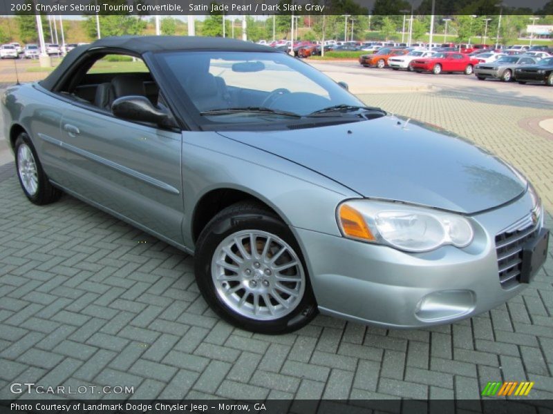 Satin Jade Pearl / Dark Slate Gray 2005 Chrysler Sebring Touring Convertible