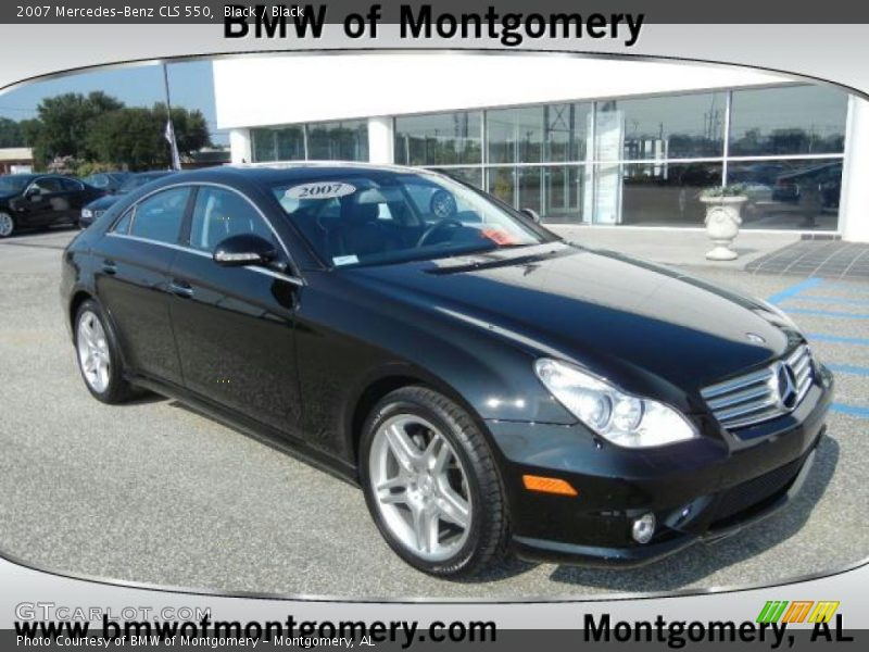 Black / Black 2007 Mercedes-Benz CLS 550