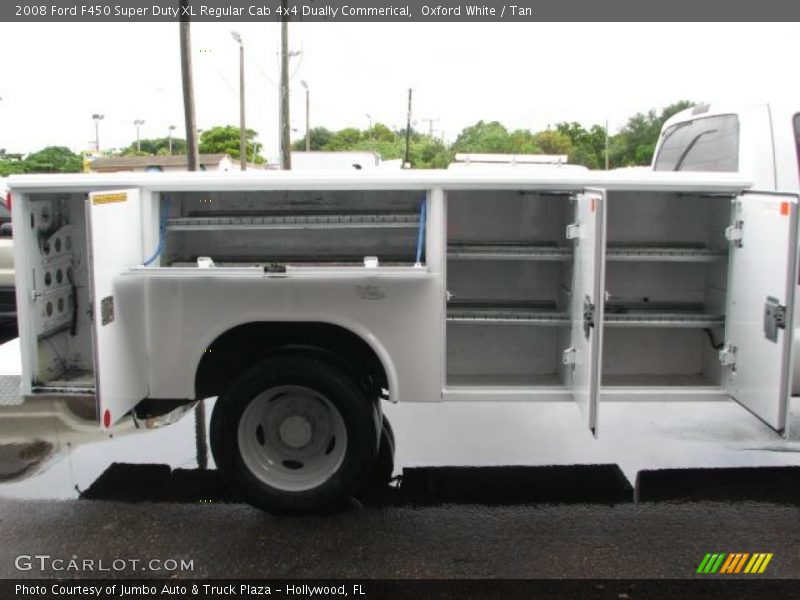 Oxford White / Tan 2008 Ford F450 Super Duty XL Regular Cab 4x4 Dually Commerical
