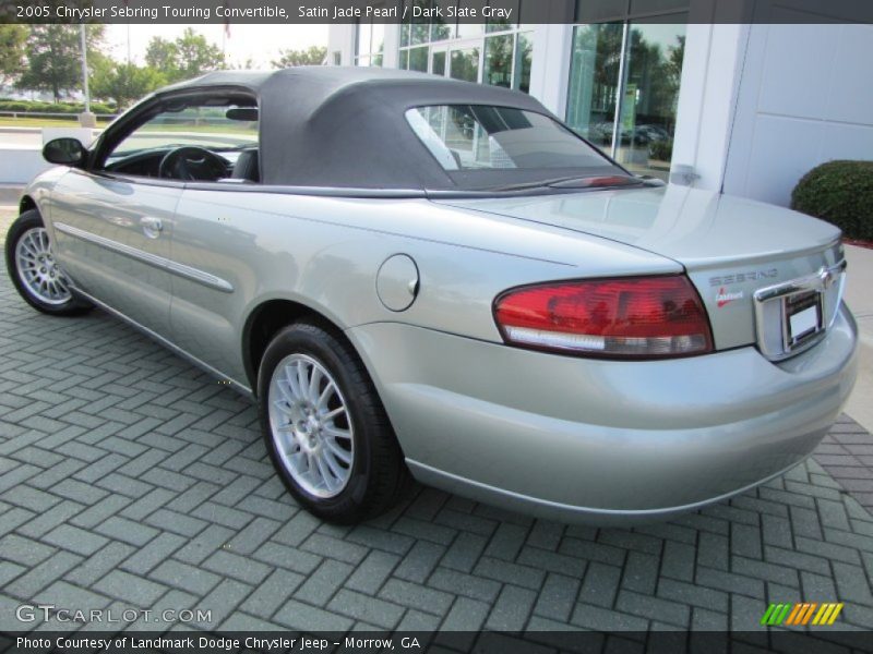 Satin Jade Pearl / Dark Slate Gray 2005 Chrysler Sebring Touring Convertible