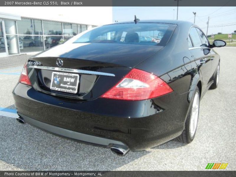 Black / Black 2007 Mercedes-Benz CLS 550