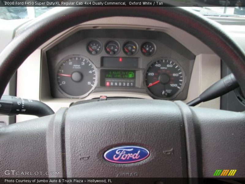 Oxford White / Tan 2008 Ford F450 Super Duty XL Regular Cab 4x4 Dually Commerical