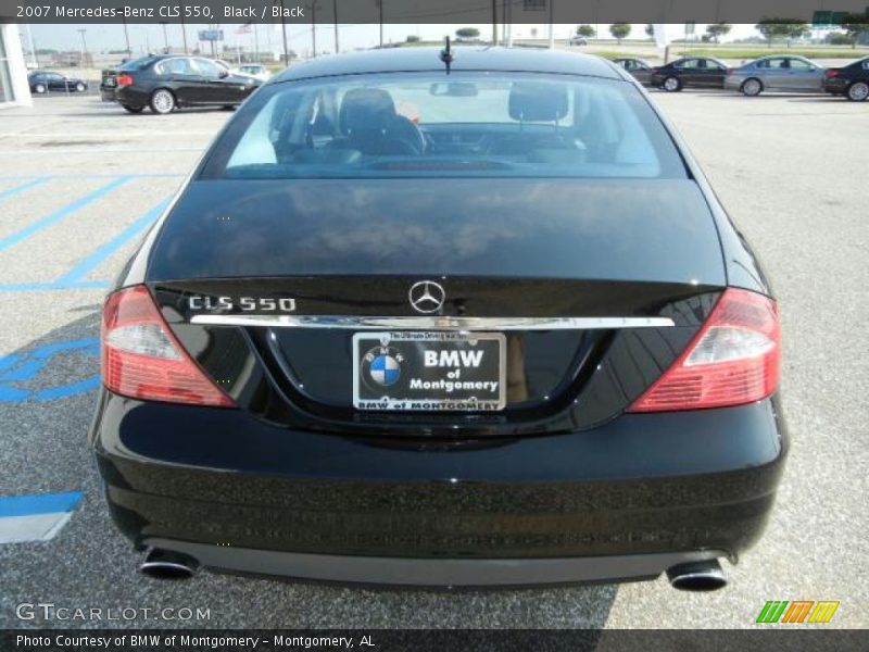 Black / Black 2007 Mercedes-Benz CLS 550