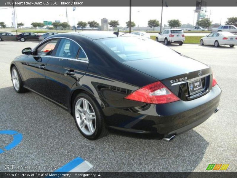 Black / Black 2007 Mercedes-Benz CLS 550