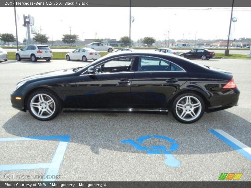 Black / Black 2007 Mercedes-Benz CLS 550