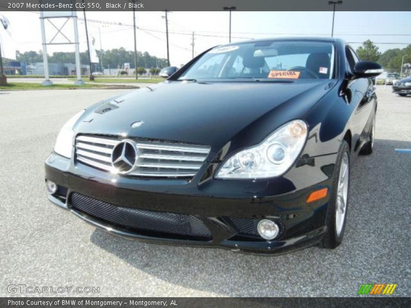 Black / Black 2007 Mercedes-Benz CLS 550