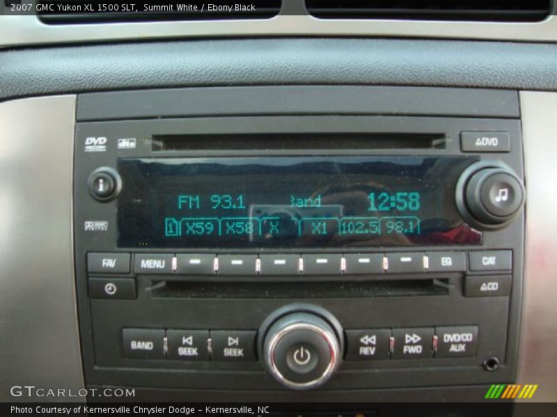 Summit White / Ebony Black 2007 GMC Yukon XL 1500 SLT