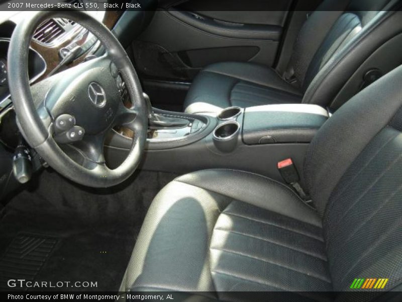 Black / Black 2007 Mercedes-Benz CLS 550