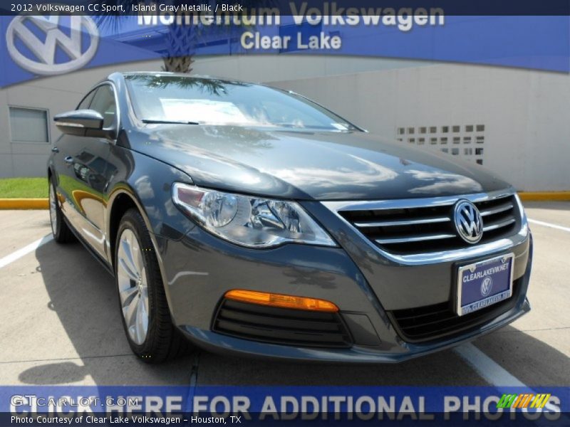 Island Gray Metallic / Black 2012 Volkswagen CC Sport