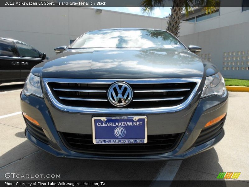 Island Gray Metallic / Black 2012 Volkswagen CC Sport