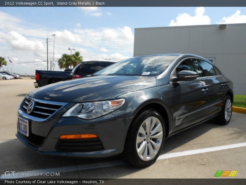 Island Gray Metallic / Black 2012 Volkswagen CC Sport