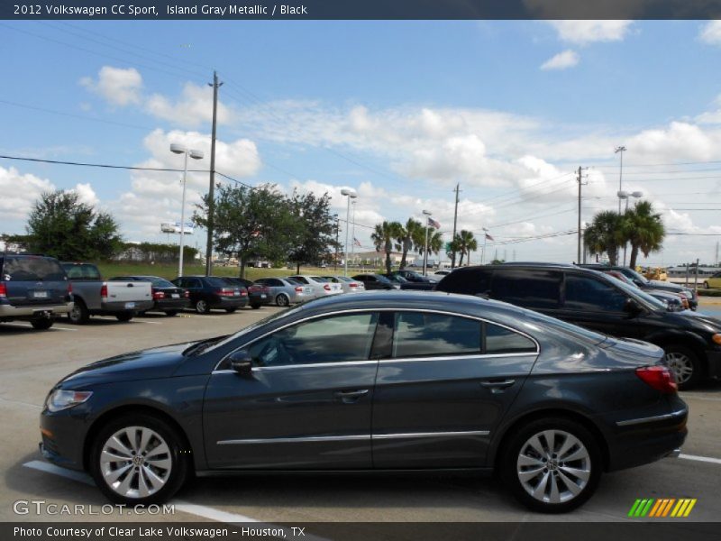 Island Gray Metallic / Black 2012 Volkswagen CC Sport