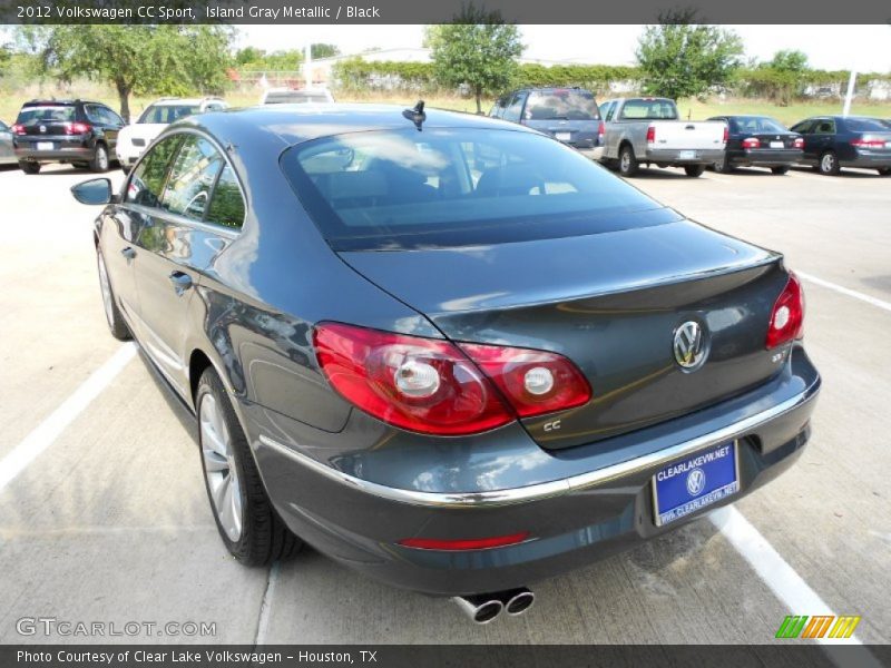 Island Gray Metallic / Black 2012 Volkswagen CC Sport