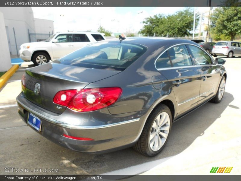 Island Gray Metallic / Black 2012 Volkswagen CC Sport