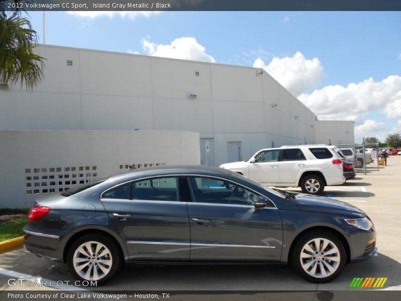 Island Gray Metallic / Black 2012 Volkswagen CC Sport