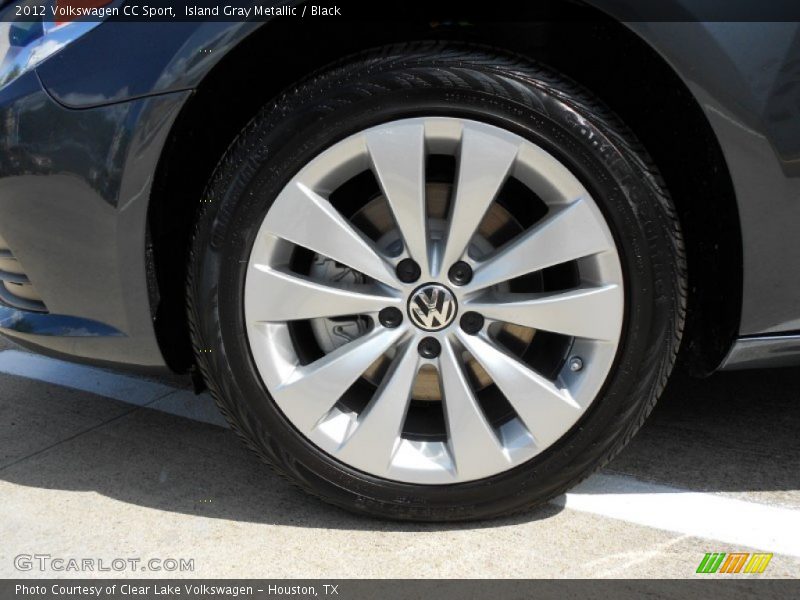 Island Gray Metallic / Black 2012 Volkswagen CC Sport