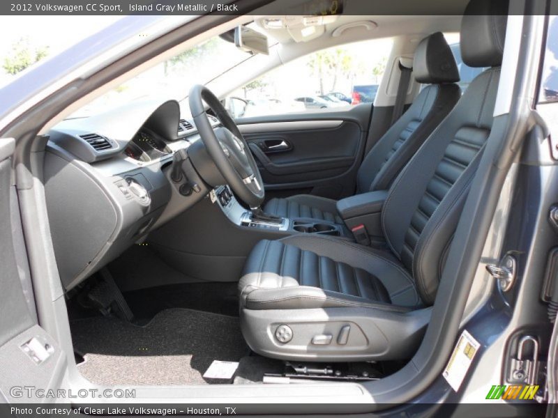 Island Gray Metallic / Black 2012 Volkswagen CC Sport