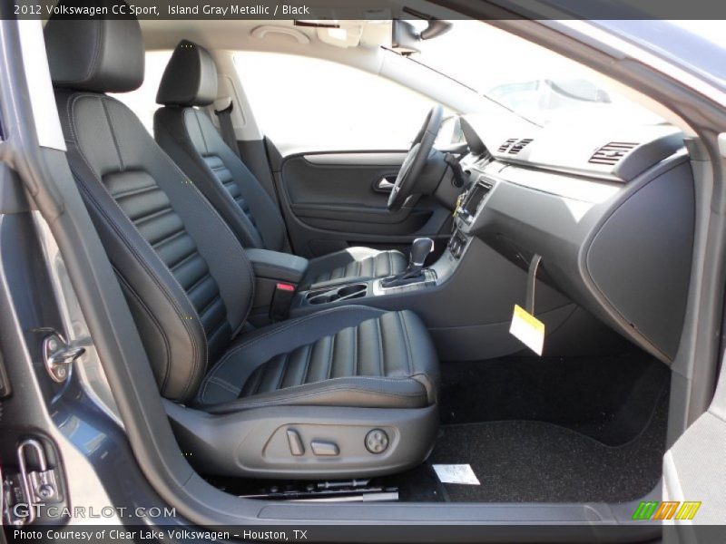 Island Gray Metallic / Black 2012 Volkswagen CC Sport