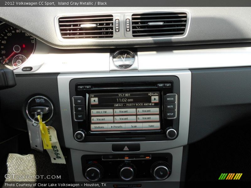 Island Gray Metallic / Black 2012 Volkswagen CC Sport