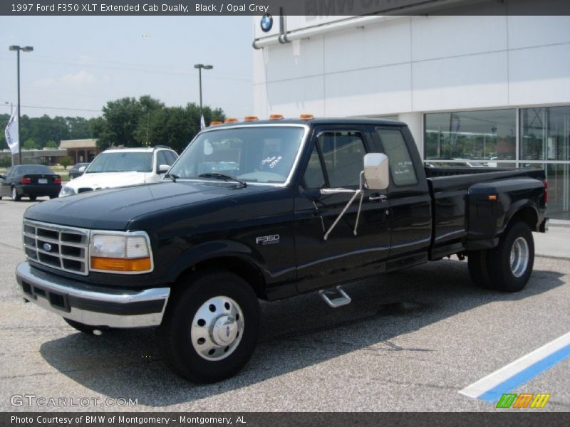 Black / Opal Grey 1997 Ford F350 XLT Extended Cab Dually