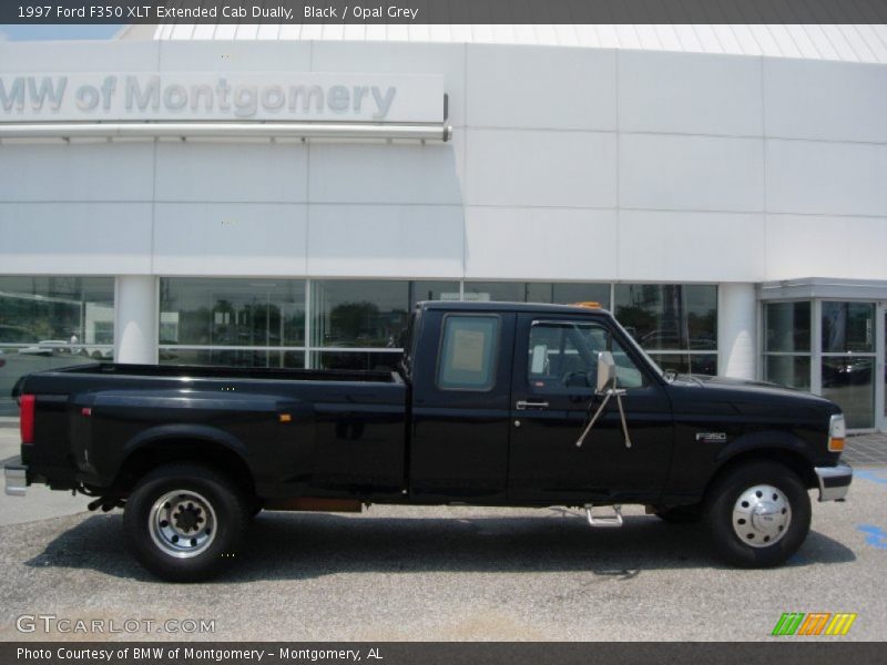 Black / Opal Grey 1997 Ford F350 XLT Extended Cab Dually